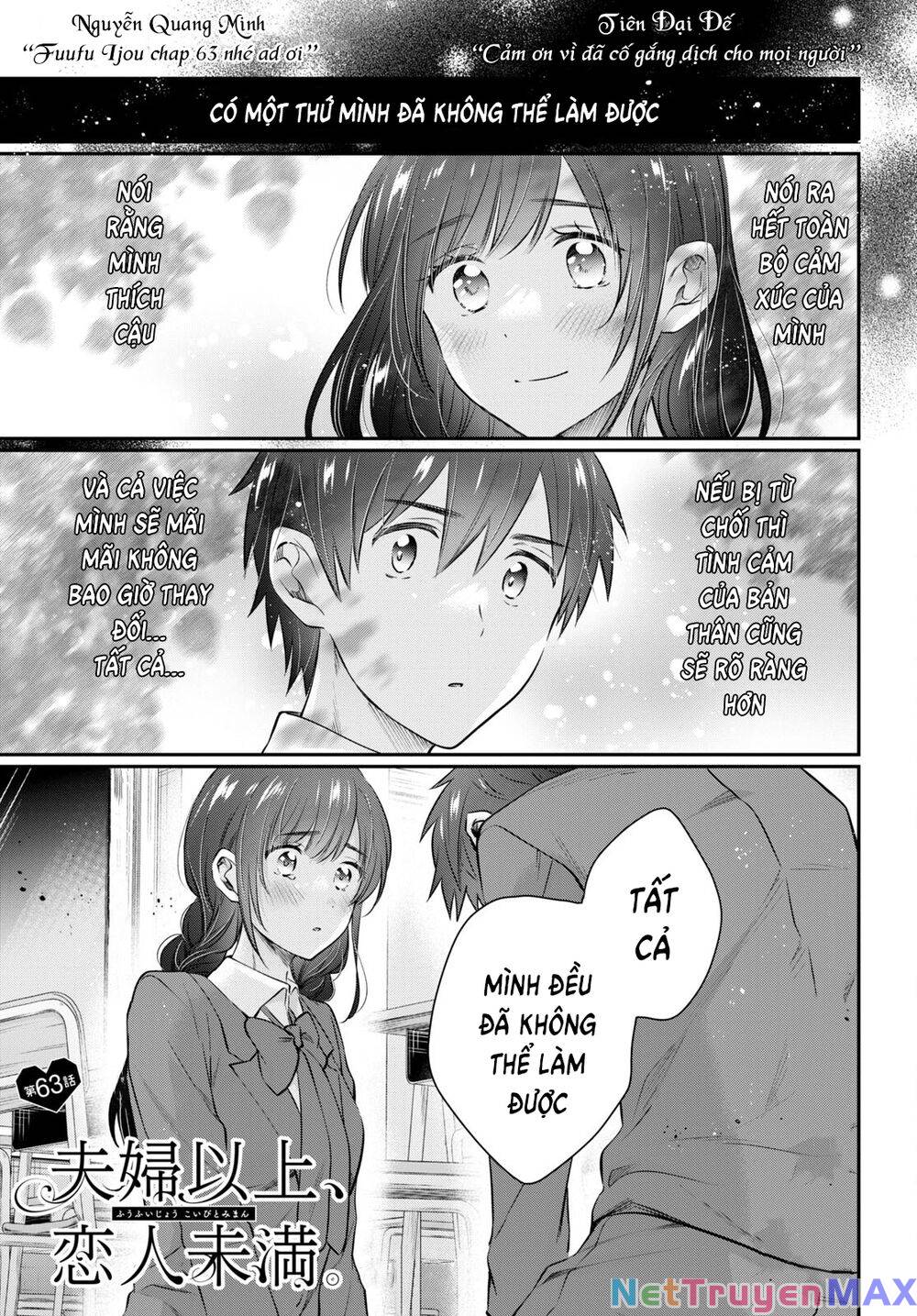 Fuufu Ijou, Koibito Miman. Chap Chapter 63-Fuufu Ijou, Koibito Miman. - Next Chap 67