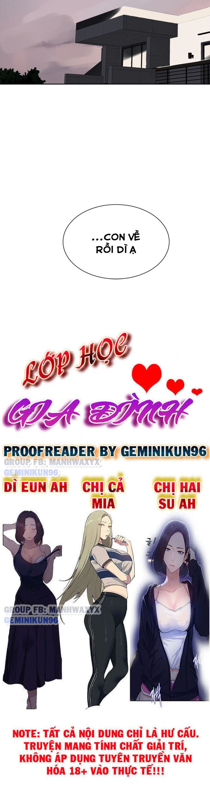 Lớp Học Gia Đình Chap Chap 38-Lớp Học Gia Đình - Next Chap 39