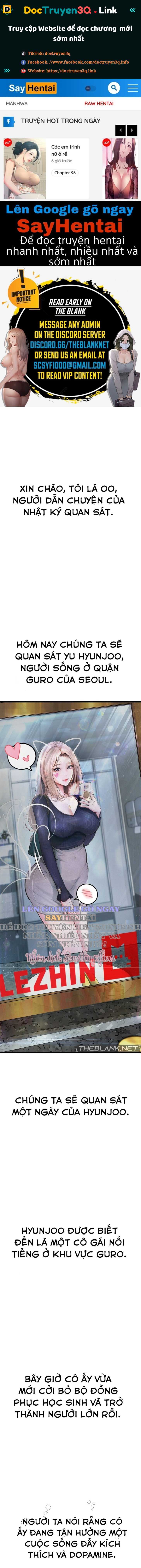 Nhật Ký Quan Sát Chap Chapter 3-Nhật Ký Quan Sát - Next Chap 4