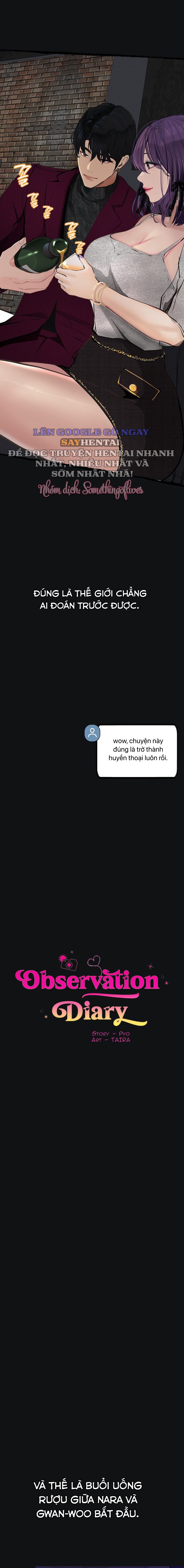 Nhật Ký Quan Sát Chap Chapter 10-Nhật Ký Quan Sát - Next Chap 11