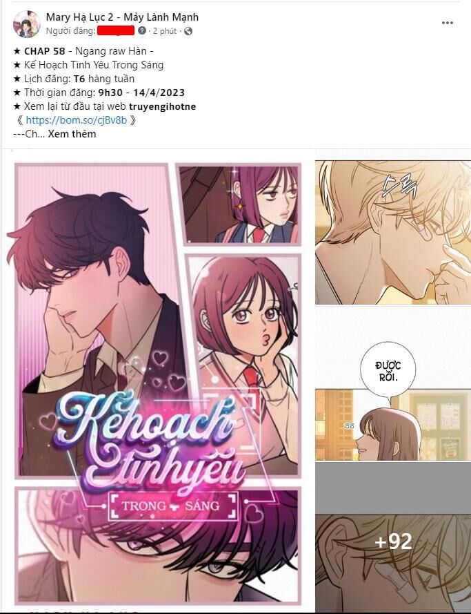 Tình Yêu Trong Sáng Chap Chapter 58.2-Tình Yêu Trong Sáng - Next Chap 89