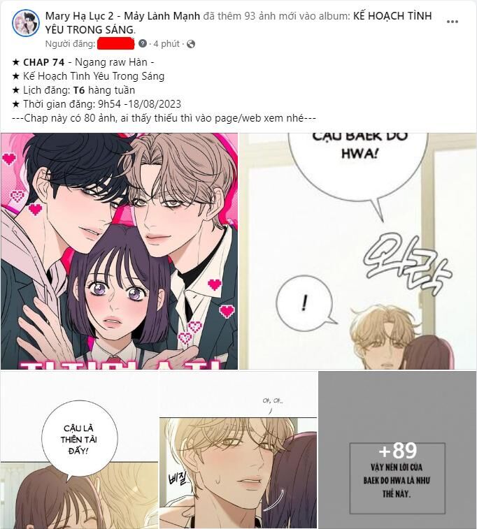 Tình Yêu Trong Sáng Chap Chapter 75.1-Tình Yêu Trong Sáng - Next Chap 123