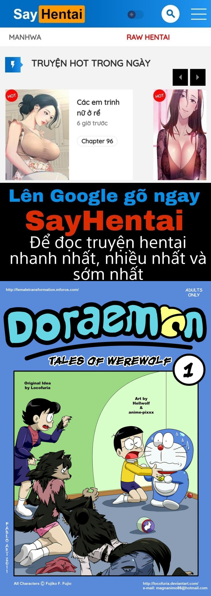 Tuyển Tập Doraemon Doujinshi 18+  Chap Chap 19- Kem chó sói 1-Tuyển Tập Doraemon Doujinshi 18+  - Next Chap 20