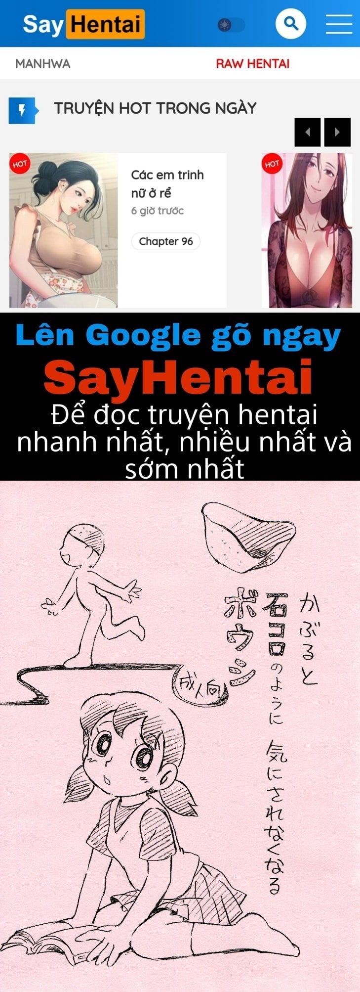 Tuyển Tập Doraemon Doujinshi 18+  Chap Chap 6 - Mũ tàng hình-Tuyển Tập Doraemon Doujinshi 18+  - Next Chap 7