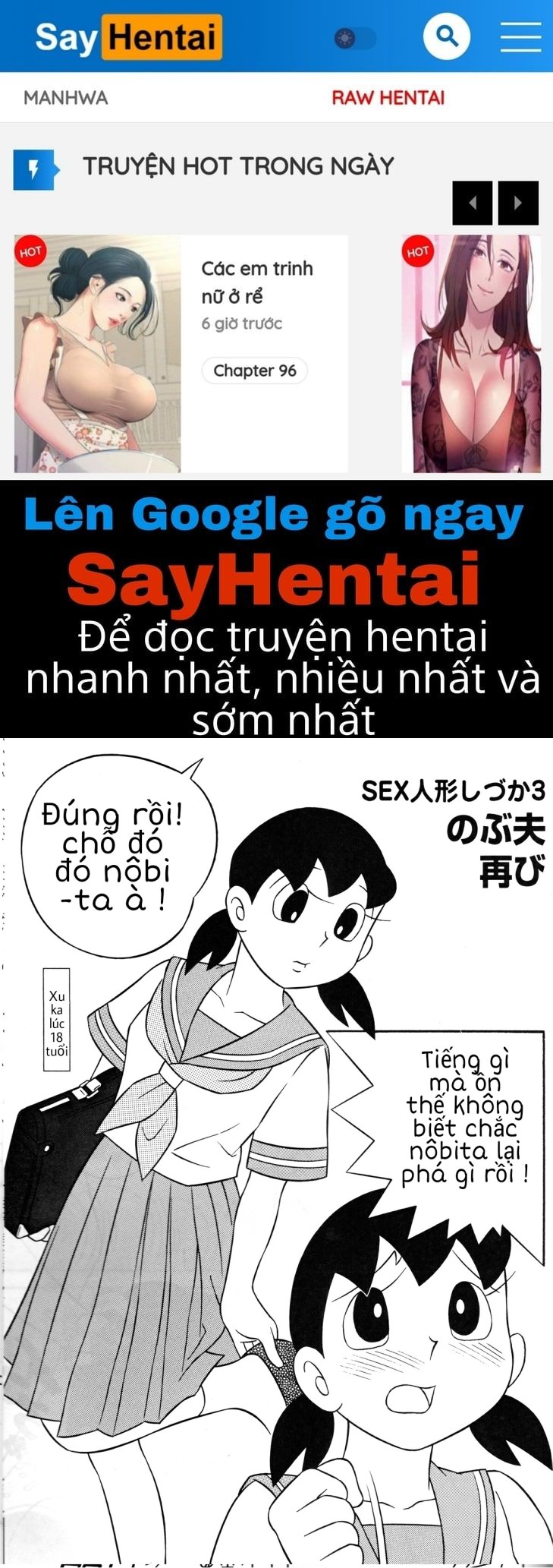 Tuyển Tập Doraemon Doujinshi 18+  Chap Chap 2 - Tương lai kì diệu-Tuyển Tập Doraemon Doujinshi 18+  - Next Chap 3