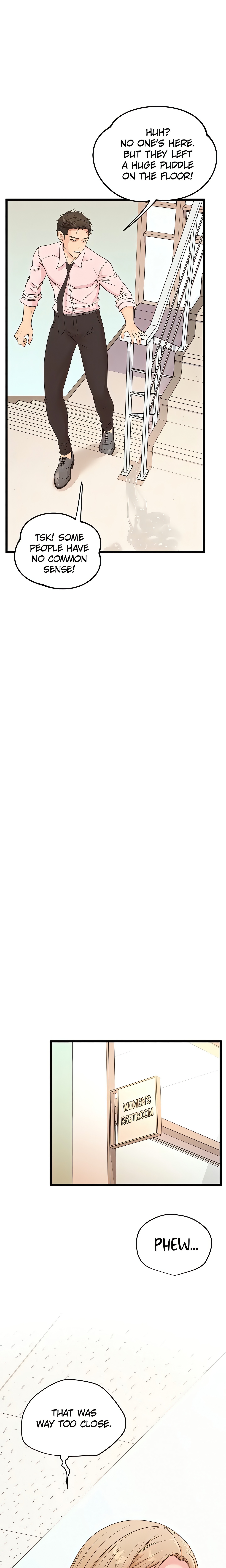 Workplace Relationship Management Chap Chapter 18 - Female poking a hole by the emergency exit-Workplace Relationship Management - Next Chap 19