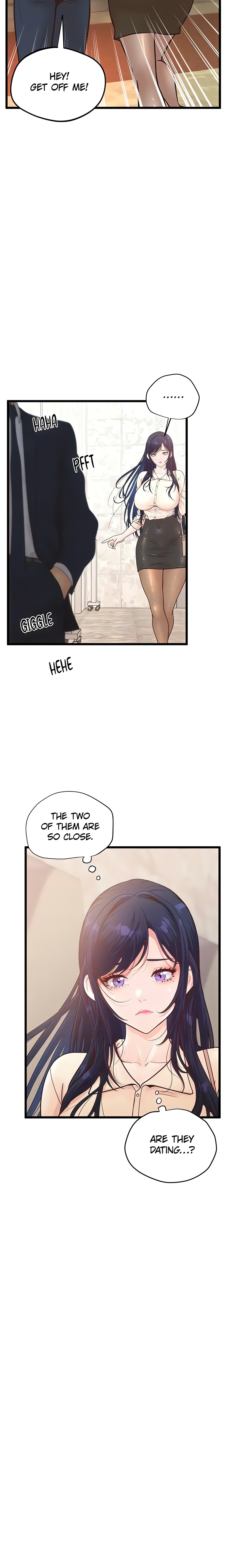 Workplace Relationship Management Chap Chapter 18 - Female poking a hole by the emergency exit-Workplace Relationship Management - Next Chap 19