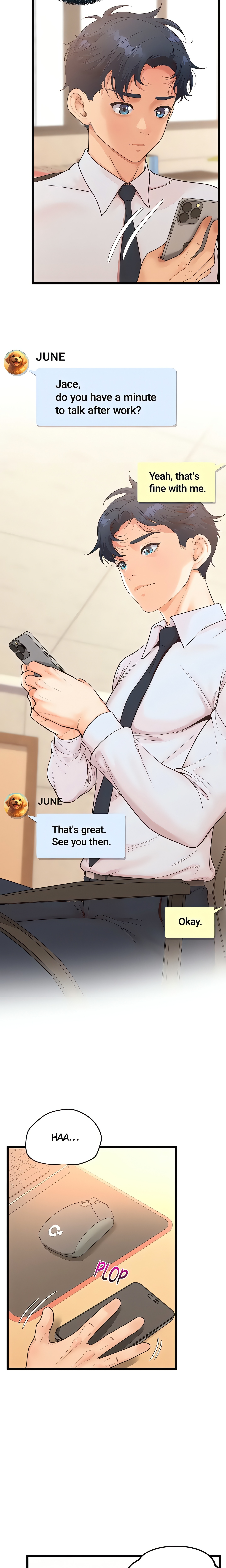 Workplace Relationship Management Chap Chapter 18 - Female poking a hole by the emergency exit-Workplace Relationship Management - Next Chap 19