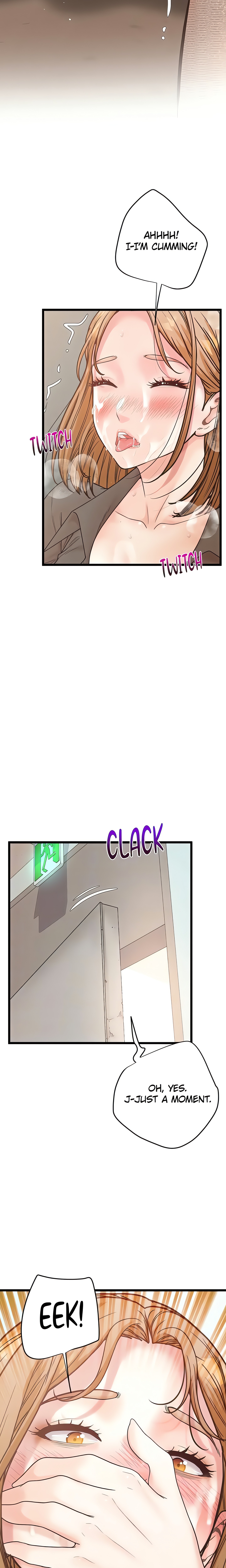 Workplace Relationship Management Chap Chapter 18 - Female poking a hole by the emergency exit-Workplace Relationship Management - Next Chap 19