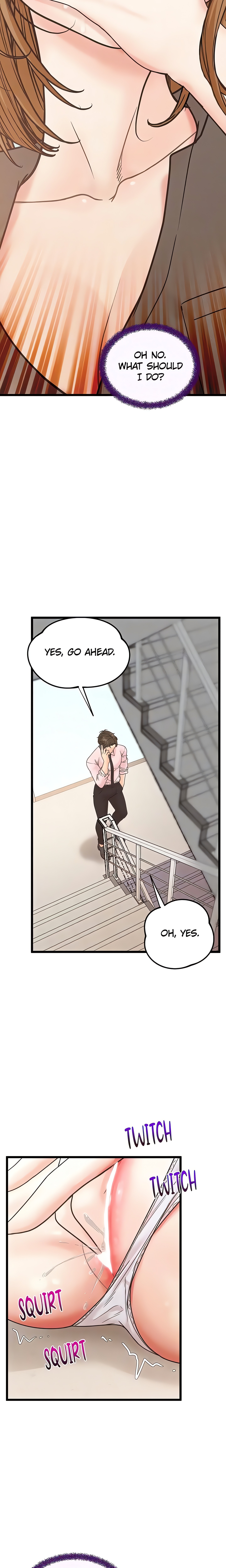 Workplace Relationship Management Chap Chapter 18 - Female poking a hole by the emergency exit-Workplace Relationship Management - Next Chap 19